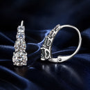 S925 Sterling Silver 0.50 Carat Moissanite Earrings for Women-2