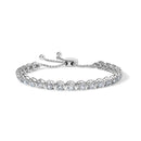 14K White Gold 6.00 Cttw Diamond 4â€-10â€ Adjustable Bolo Tennis Bracelet (I-J Color, I1-I2 Clarity)-4