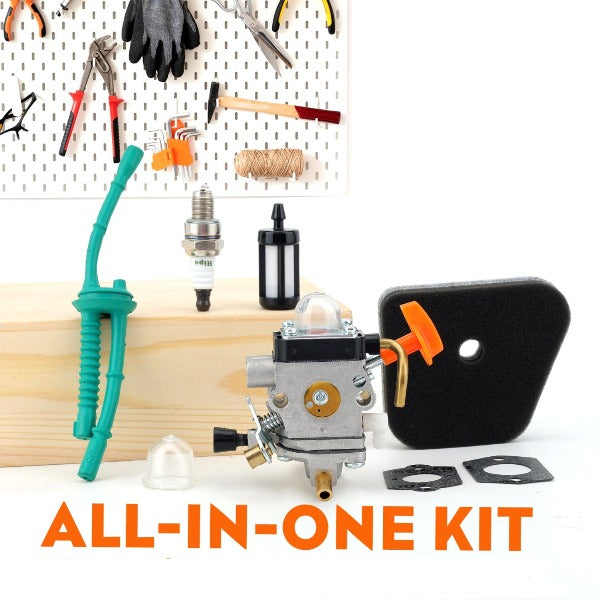 Hipa FS90R Carburetor Kit for Stihl FS 90R FS90 FS87 FS87R FS100 FS110 FS110R String Trimmer Brushcutter Replace 4180-120-0608 C1Q-S174 - 0