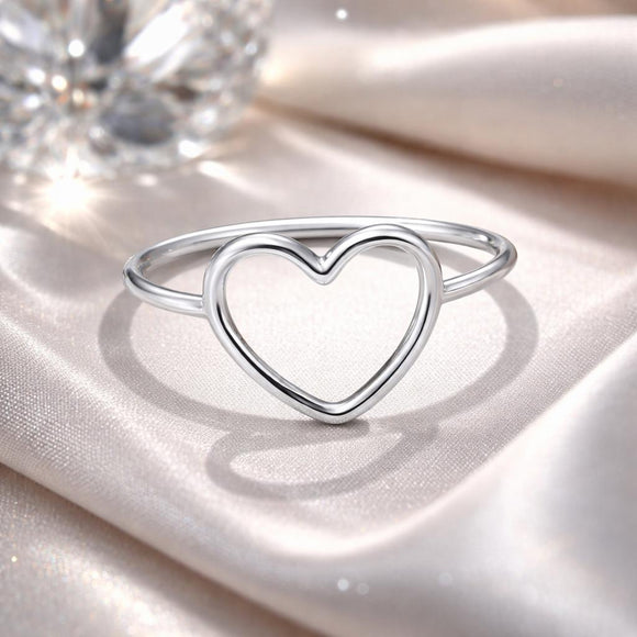 925 Sterling Silver Plated Platinum Ring Size 6.0 for Women