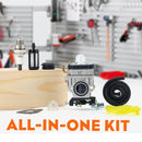 Hipa 300486 Carburetor Kit for Earthquake E43 E43CE Auger MC43 MC43CE MC43E MD43 Tiller Cultivator WE43 WE43E Edger # A200774 A201112-2