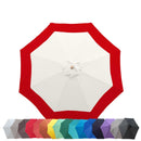 9ft Market Patio Umbrella 8 Rib Replacement Canopy Duet Red-5