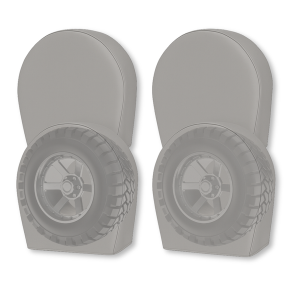 Deluxe tire/wheel covers fits tire 36.5"- 41" dia. for RV's, Travel Trailers, Toy Haulers, 5th wheel trailers, Truck, Van, SUV (Set of 4)