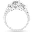 14K Yellow Gold Plated 0.28 Carat Genuine White Diamond .925 Sterling Silver Ring-2
