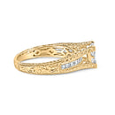14K Yellow Gold 1.0 Cttw Princess Composite Diamond Engagement Ring (G-H Color, VS1-VS2 Clarity) - Size 7-7