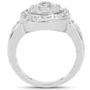 14K Yellow Gold Plated 0.21 Carat Genuine White Diamond .925 Sterling Silver Ring-2