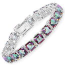 48.93 Carat Genuine Rainbow Quartz .925 Sterling Silver Bracelet-1