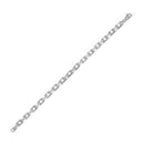 14k White Gold French Cable Link Chain (4.80 mm)-1