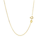 14k Yellow Gold Faceted Cable Link Chain 1.3mm-3