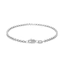 2.3mm 14k White Gold Rolo Bracelet-3