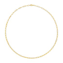 Solid 14K Yellow Gold 2.5mm Paperclip Chain Necklace Unisex 18" Inches-4