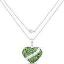 4.51 Carat Genuine Chrome Diopside and White Topaz .925 Sterling Silver Pendant-2