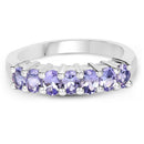 1.19 Carat Genuine Tanzanite .925 Sterling Silver Ring-4