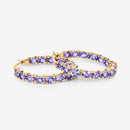 5.10 Carat Genuine Tanzanite .925 Sterling Silver Earrings-4