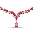 41.63 Carat Genuine Glass Filled Ruby .925 Sterling Silver Necklace-1