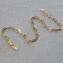 10K Yellow Gold Lite Paperclip Chain (4.20 mm)-4