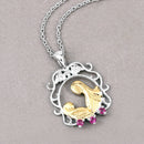 0.14 Carat Genuine Ruby .925 Sterling Silver Pendant-4