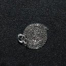 14k White Gold Diamond Cut Cable Link Chain 0.7mm-6