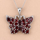 4.90 Carat Genuine Garnet .925 Sterling Silver Pendant-4
