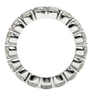 Round Cut Lab Grown Diamond Eternity Ring in 14k White Gold (3 cttw FG/VS2)-3