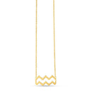 14K Yellow Gold Aquarius Necklace-1