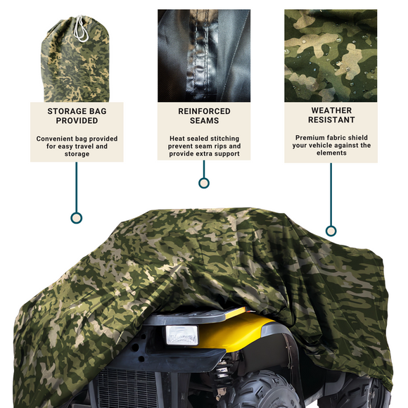 ATV Cover XXL Camouflage 100"L x 47"/36"W x 48"H