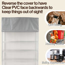 Storage Shelving Top Cover, 60"W x 24"D x 18"H, one side see through panel (Top Part ONLY)-3