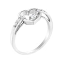 14K White Gold 1/8 Cttw Channel Set Round-Cut Diamond Heart Ring (H-I Color, SI2-I1 Clarity)-8