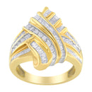 10K Yellow Gold Diamond Bypass Ring (1.0 cttw, H-I Color, I2-I3 Clarity)-8