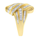 10K Yellow Gold Diamond Bypass Ring (1.0 cttw, H-I Color, I2-I3 Clarity)-10