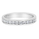 14K White Gold 1/2 cttw Diamond Band Ring (I-J Color, I2-I3 Clarity) - Size 7-7
