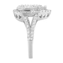 .925 Sterling Silver Diamond Cluster Ring (1 1/2 Cttw, H-I Color, I1-I2 Clarity) - Size 6-10