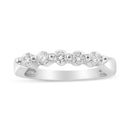 14K White Gold 1/2 Cttw Round-Cut 5-Stone Diamond Ring (H-I Color, SI1-SI2 Clarity) Size 7-5