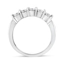 14K White Gold 1/2 Cttw Round-Cut 5-Stone Diamond Ring (H-I Color, SI1-SI2 Clarity) Size 7-7