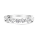 14K White Gold 1/2 Cttw Round-Cut 5-Stone Diamond Ring (H-I Color, SI1-SI2 Clarity) Size 7-8