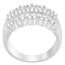 14K White Gold 1 1/7ct. TDW Round and Princess-Cut Diamond Ring(H-I, SI2-I1)-5