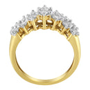 10K Yellow Gold Round Diamond Ring (1 cttw, J-K Color, I1-I2 Clarity)-8