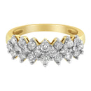 10K Yellow Gold Round Diamond Ring (1 cttw, J-K Color, I1-I2 Clarity)-10