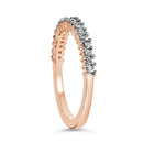 10K Rose Gold Plated Sterling Silver 1/3 Cttw Diamond Band Ring-4