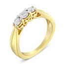 10K Yellow Gold Three-stone Diamond Ring (0.50 cttw, J-K Color, I2-I3 Clarity)-6
