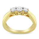 10K Yellow Gold Three-stone Diamond Ring (0.50 cttw, J-K Color, I2-I3 Clarity)-8