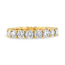 14K Yellow Gold 3.00 Cttw Shared Prong Set Round Cut Diamond Eternity Band (J-K Color, VS1-VS2 Clarity) - Ring Size 7-6