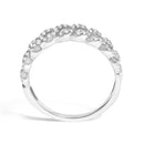 .925 Sterling Silver 1/4 Cttw Diamond Curb Link Band Ring-5