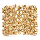 10K Yellow Gold 2.0 Cttw Brown Diamond Mesh Link Cocktail Ring-1