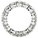 Round Cut Lab Grown Diamond Eternity Ring in 14k White Gold (6 cttw FG/VS2)-3