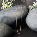 14k Yellow Gold Singapore Chain 0.8mm-4
