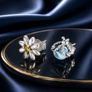 925 Sterling Silver Ladybird Earrings with Pavé Set CZ, 0.7cm for Women-2