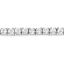 4.96 Carat Genuine White Topaz .925 Sterling Silver Bracelet-3