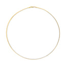 Unisex Solid 14K Yellow Gold 2.8mm Imperial Herringbone Chain Necklace - 18" Inches-3