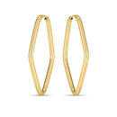 14k Yellow Gold Endless Marquise Hoops-2